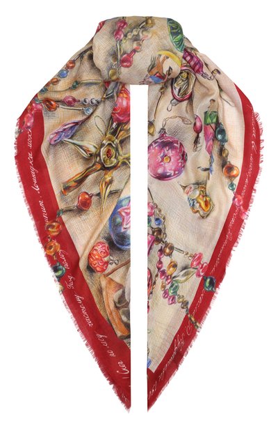 Шаль новогодние игрушки GOURJI, арт. T23XMST10R, фото 1