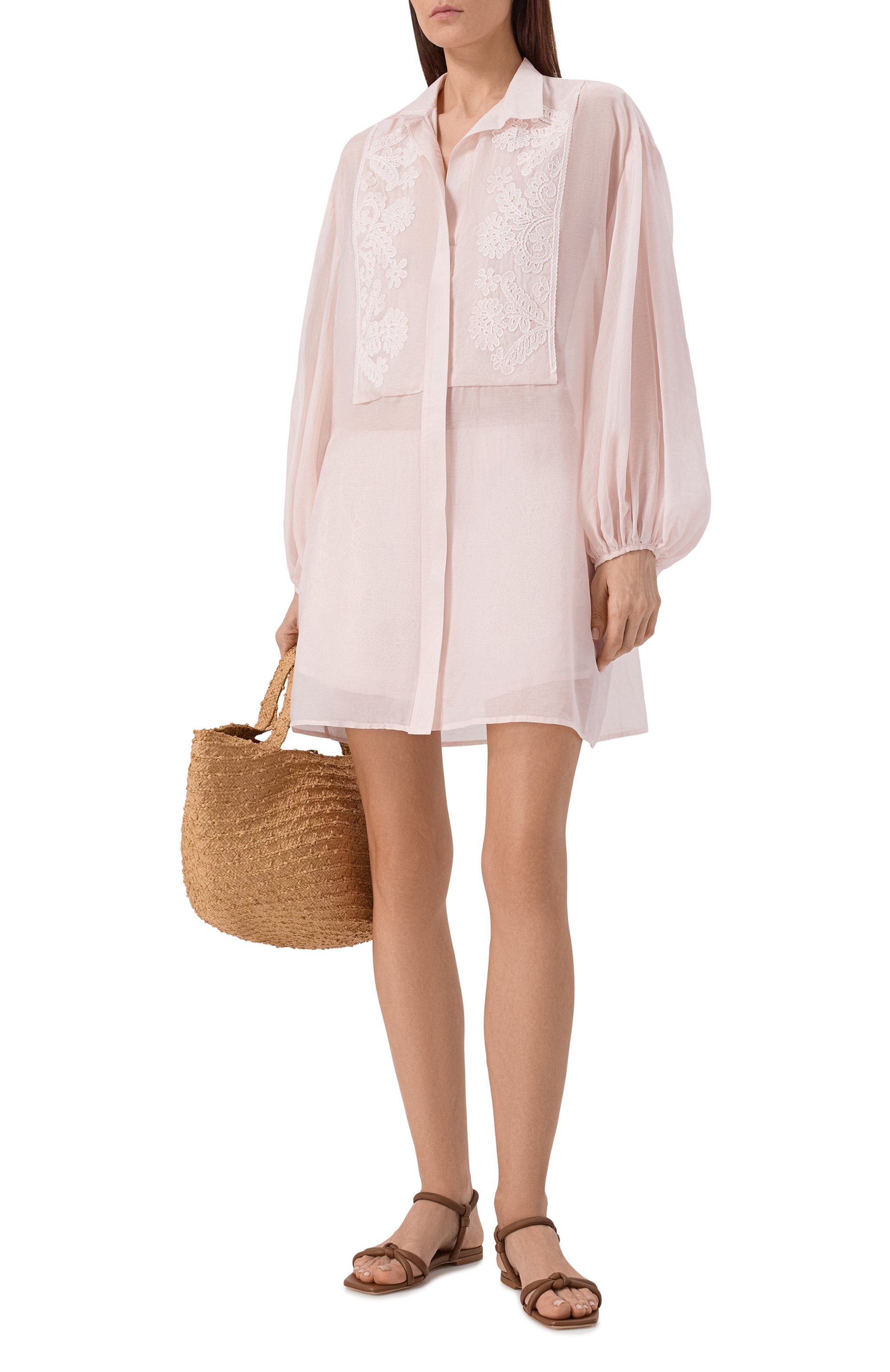 Платье из хлопка и шелка LILA EUGENIE, арт. 2516, фото 2