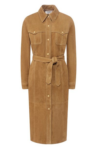 Женское замшевое платье CELINE, арт. 2L075657E