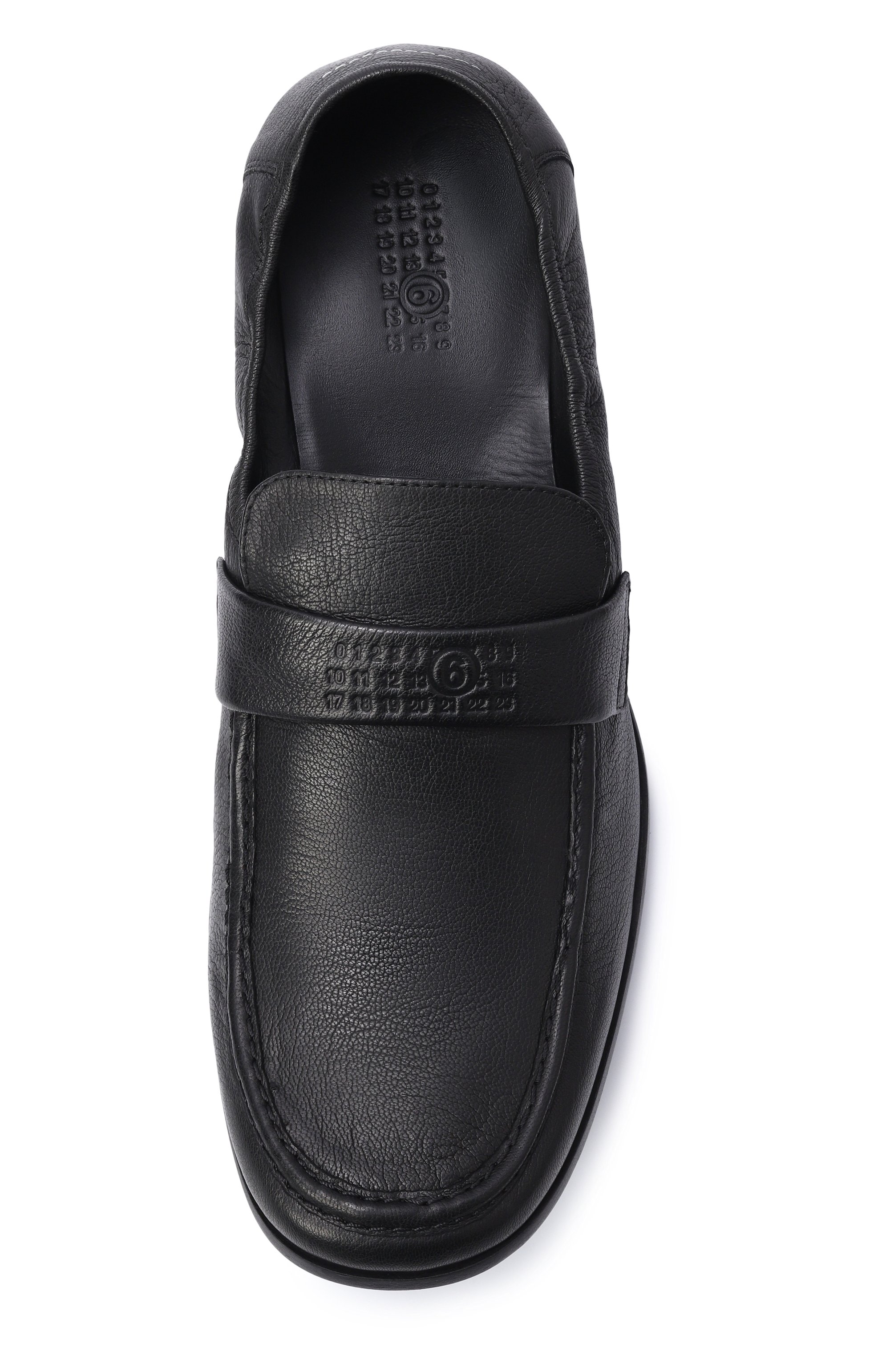 Кожаные лоферы swing-toe MM6, арт. SH3WR0008/P7810, фото 5