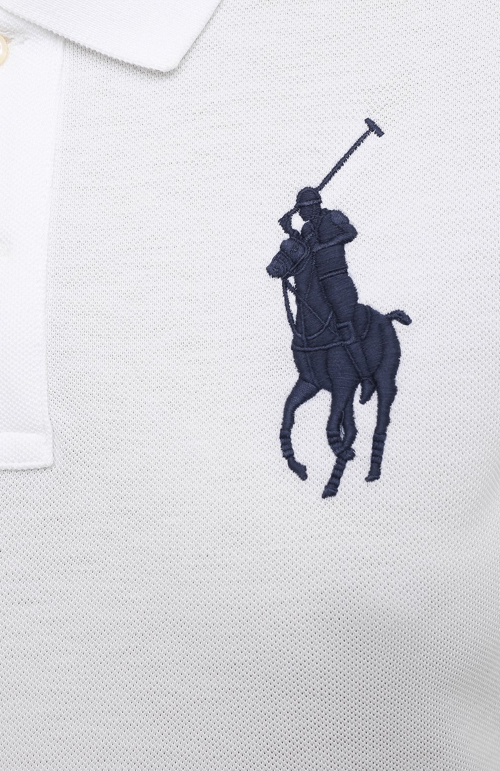 Хлопковое поло с вышитым логотипом бренда POLO RALPH LAUREN, арт. 211505656, фото 5