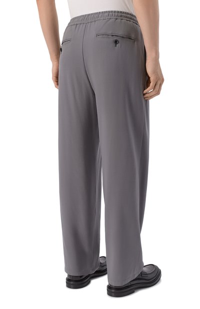 Шерстяные брюки ATTACHMENT серого цвета по цене 73350 руб., арт. AP61-038, фото 4 Шерстяные брюки ATTACHMENT, арт. AP61-038, фото 4