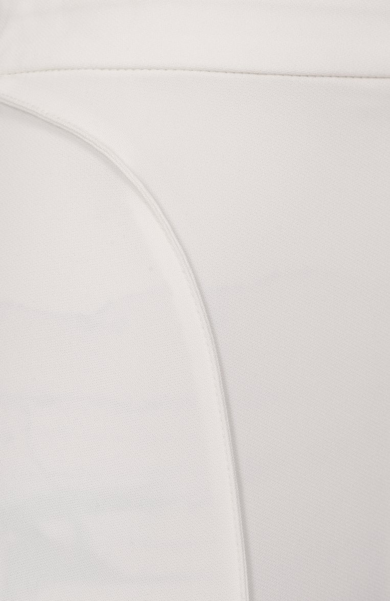 Женские брюки из вискозы MUGLER молочного цвета, арт. 25P1PA0440470 | Фото 6 (Материал внешний: Вискоза; Силуэт Ж (брюки и джинсы): Расклешенные; Кросс-КТ: костюм; Случай: Формальный; Женское Кросс-КТ: Брюки-одежда; Стили: Классический; Длина (брюки, джинсы): Стандартные)