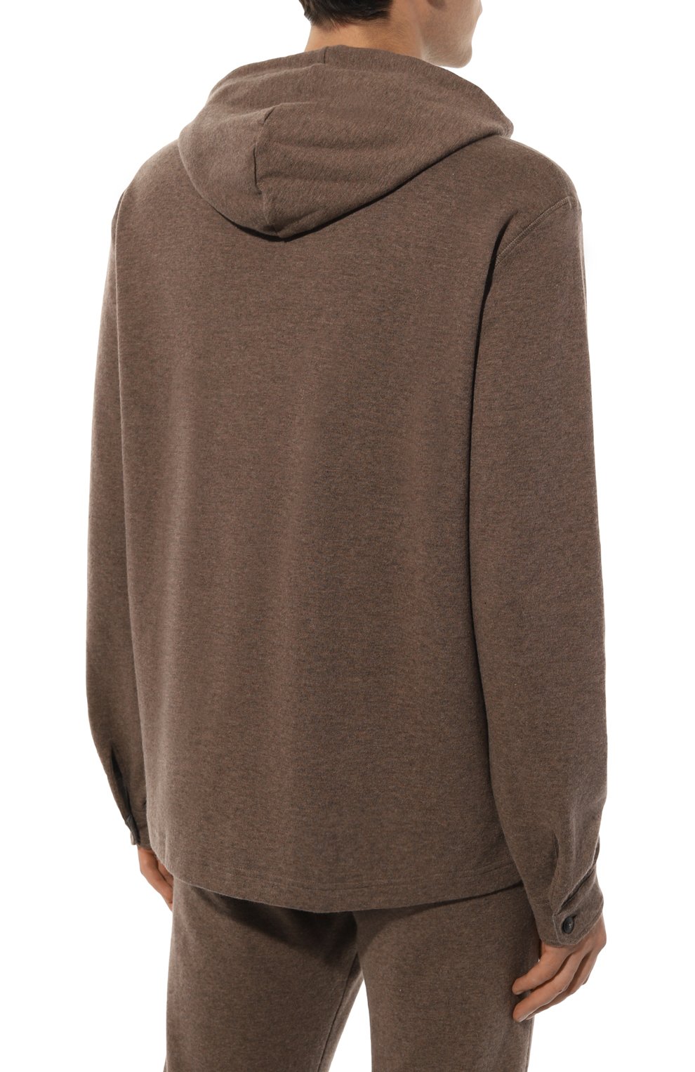 Худи из хлопка и кашемира CAPOBIANCO, арт. 17M433.LB00./58, фото 4