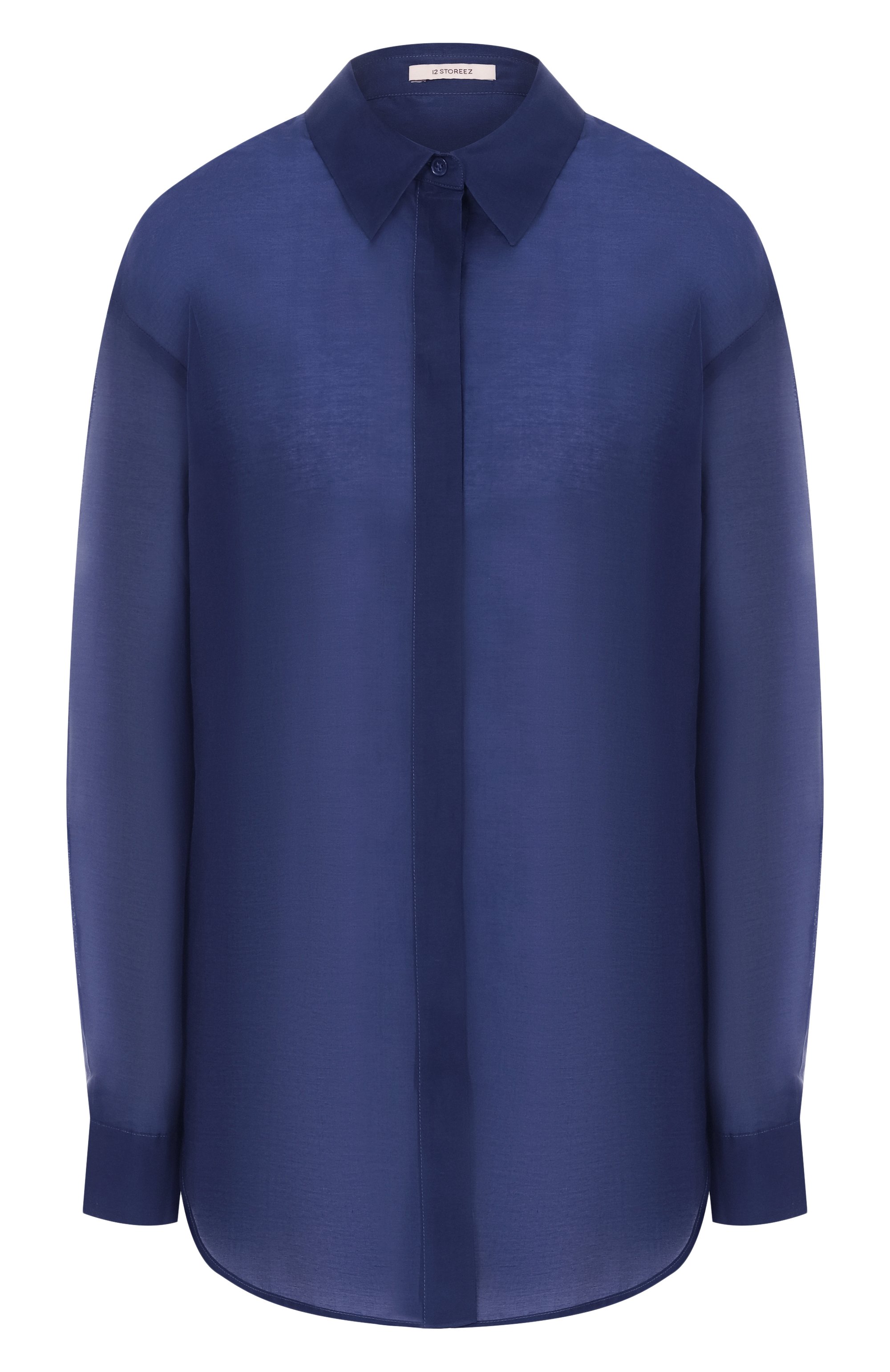 Рубашка из хлопка и шелка 12 STOREEZ, арт. 126445, фото 1