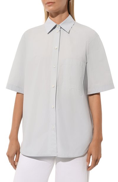 Хлопковая рубашка TOTEME, арт. 242-WRT1438-FB0119, фото 3