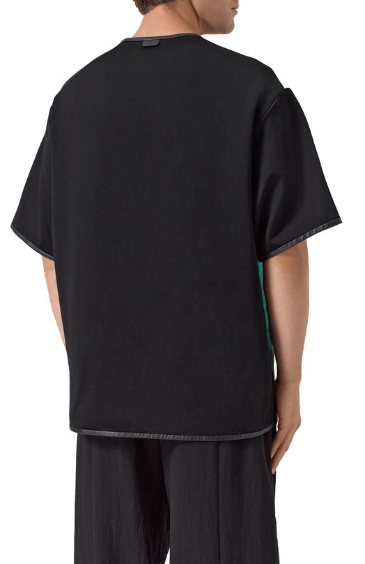 Футболка из вискозы и хлопка Jil Sander J21GC0176/J20307 Чёрный  J21GC0176/J20307 Фото 4