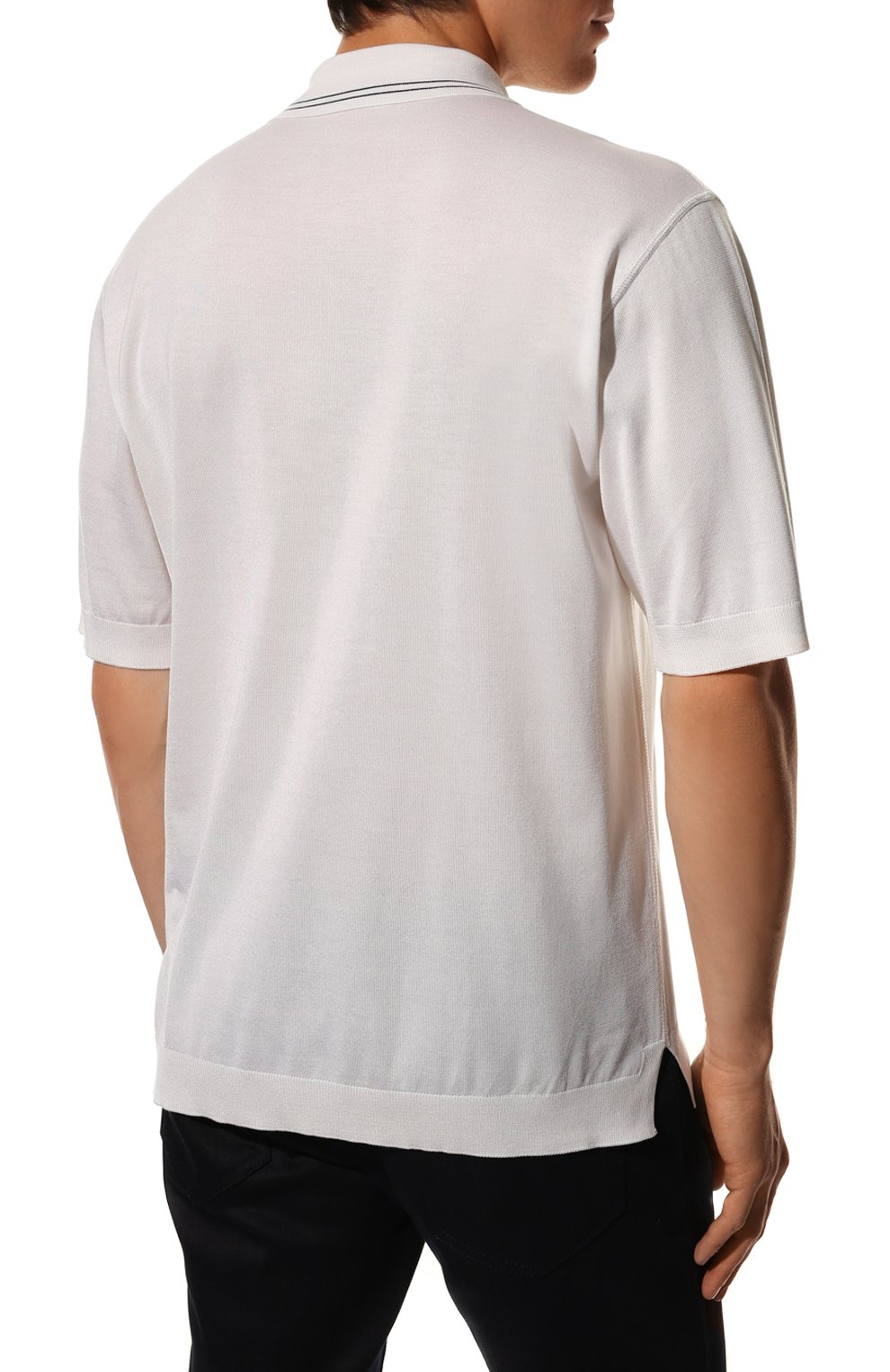 Шелковое поло PRADA, арт. UMB274-1ZRP-F0009-212, фото 4