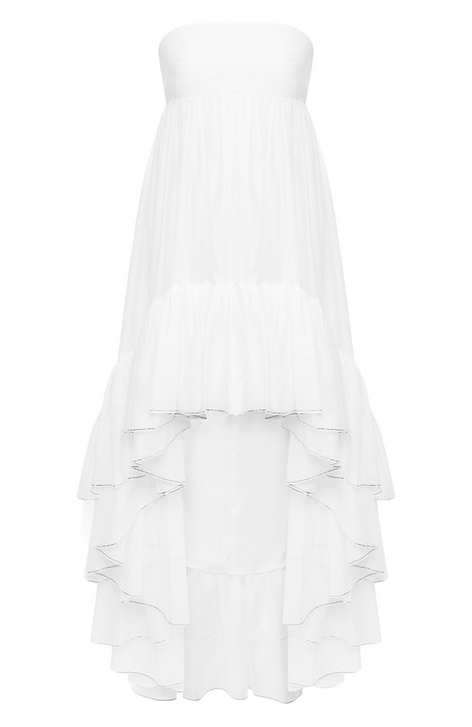 

Хлопковое платье Alexandre Vauthier, Белый