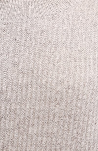 Кашемировый свитер ALLUDE бежевого цвета по цене 52700 руб., арт. 205/11203, фото 5 Кашемировый свитер ALLUDE, арт. 205/11203, фото 5