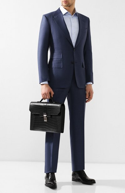 Портфель из кожи крокодила ZILLI, арт. MJL-0BB08-10100/0001/CPOR, фото 2