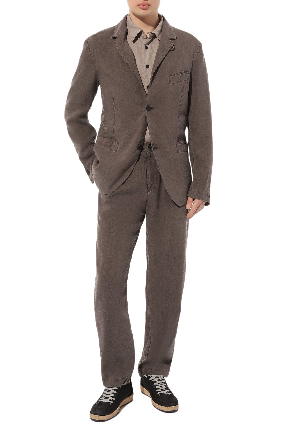 Брюки из шелка и льна HANNES ROETHER, арт. PA21PER.600, фото 2