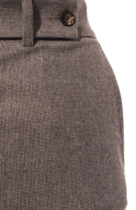 Брюки из шерсти и кашемира Kiton D48109K0104E05 Коричневый  D48109K0104E05 Фото 5