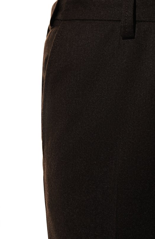 Шерстяные брюки-карго Corneliani 944L02-9418111 Коричневый  944L02-9418111 Фото 5