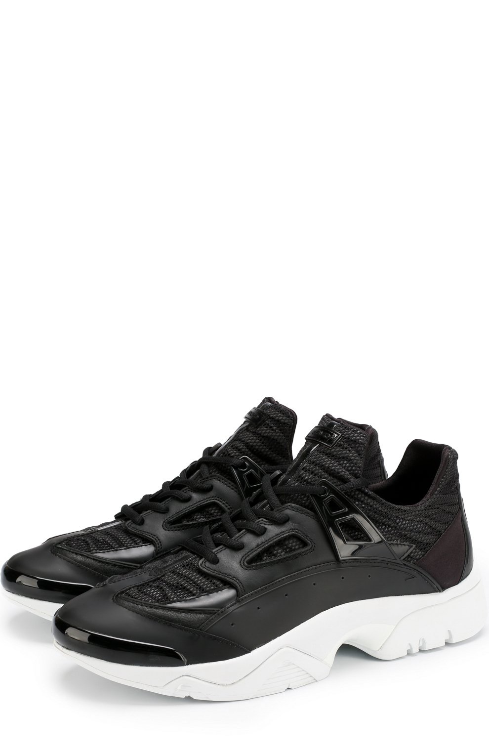 Текстильные кроссовки на шнуровке KENZO, арт. 5SN350F74, фото 1