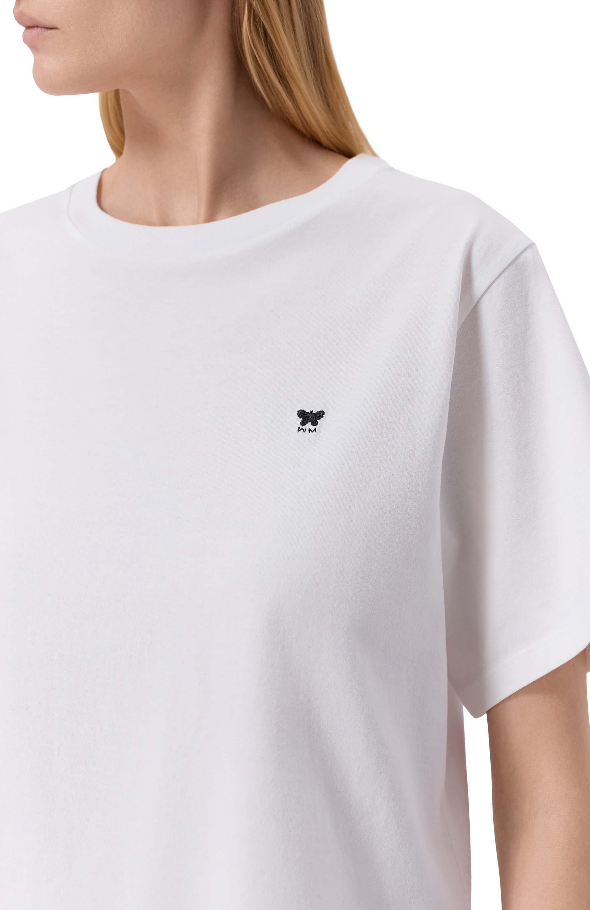 Хлопковая футболка WEEKEND MAX MARA белого цвета по цене 10450 руб., арт. WKDVENAC0, фото 5 Хлопковая футболка WEEKEND MAX MARA, арт. WKDVENAC0, фото 5