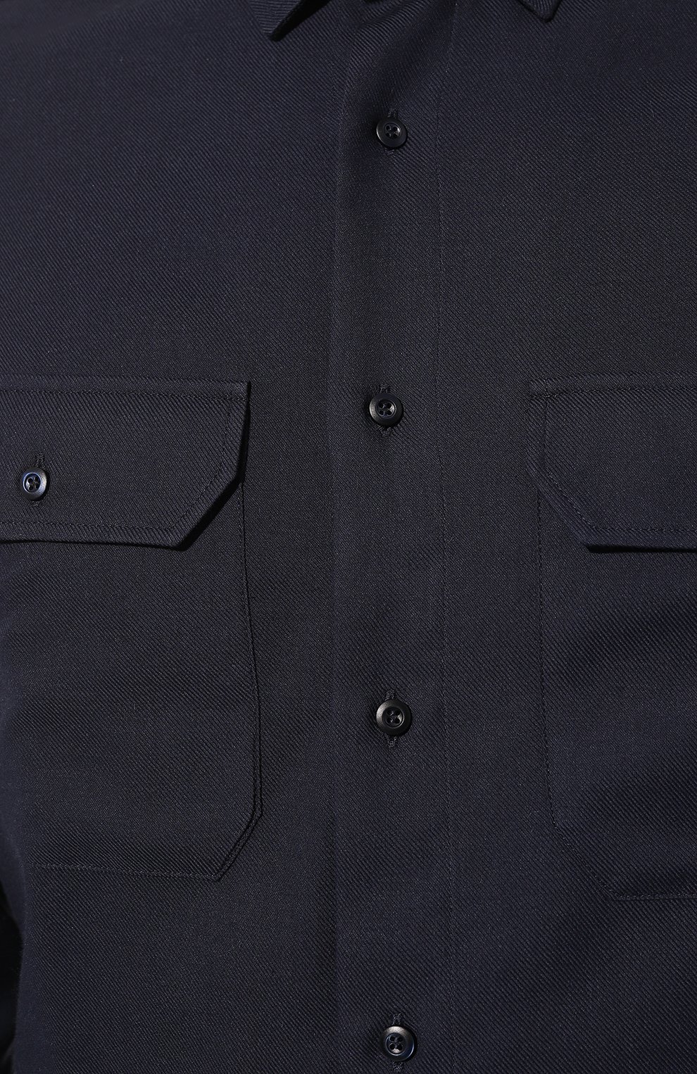 Рубашка из хлопка и кашемира BRUNELLO CUCINELLI темно-синего цвета по цене 74600 руб., арт. MY6120626, фото 5 Рубашка из хлопка и кашемира BRUNELLO CUCINELLI, арт. MY6120626, фото 5