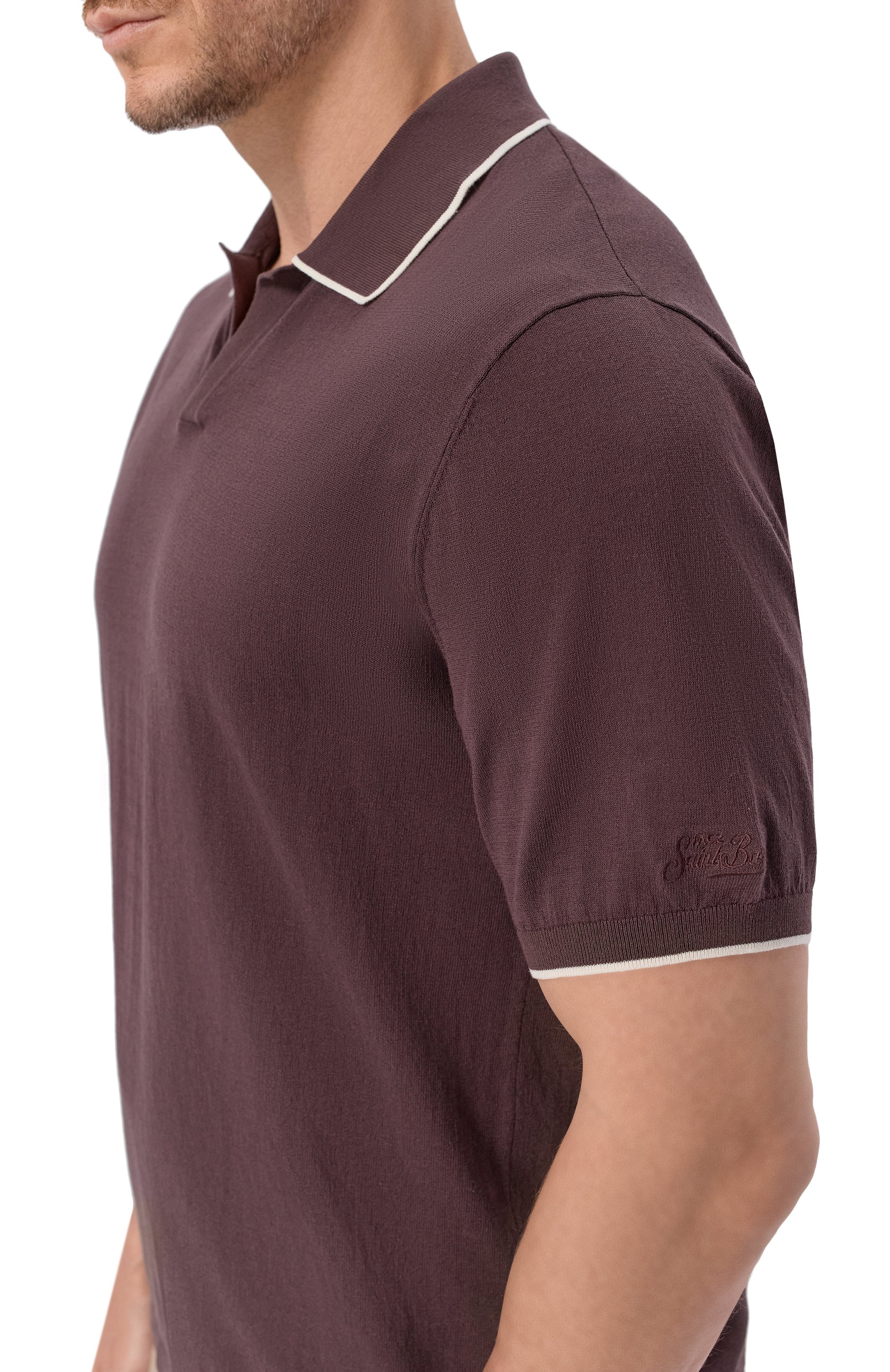 Хлопковое поло MC2 SAINT BARTH, арт. SL00014-00098L/SL0AN C0NTRAST C0TT0N, фото 5