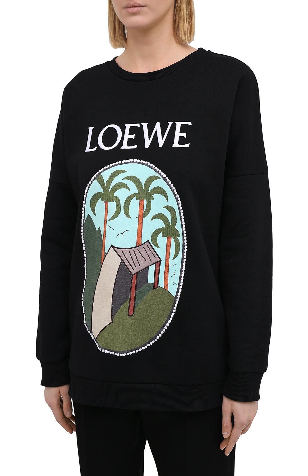 Хлопковый свитшот LOEWE, арт. S897Y24X02, фото 3