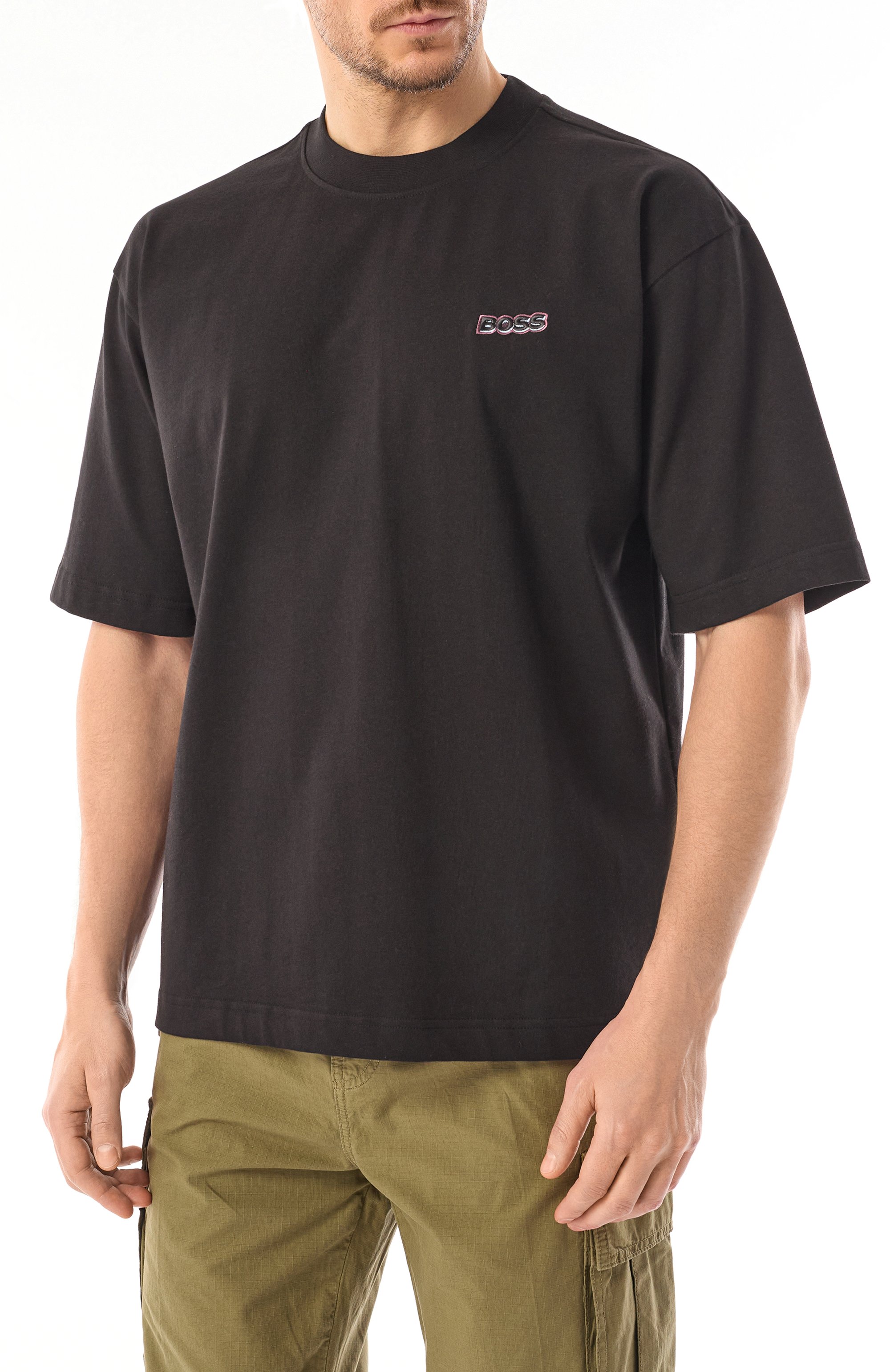 Хлопковая футболка BOSS ORANGE, арт. 50534225, фото 3