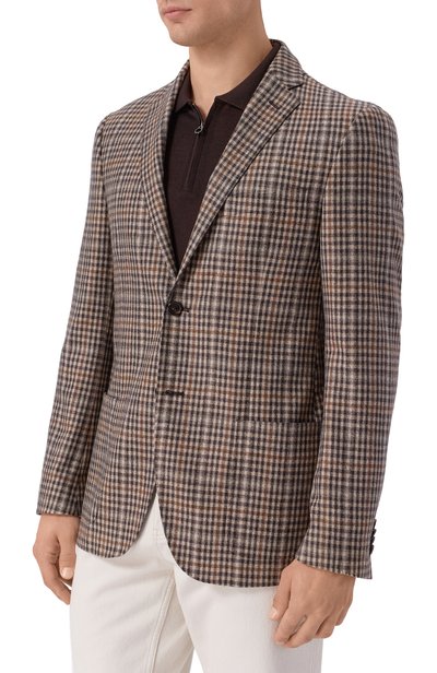 Шерстяной пиджак CORNELIANI бежевого цвета по цене 129500 руб., арт. 286002/2A16271, фото 3 Шерстяной пиджак CORNELIANI, арт. 286002/2A16271, фото 3