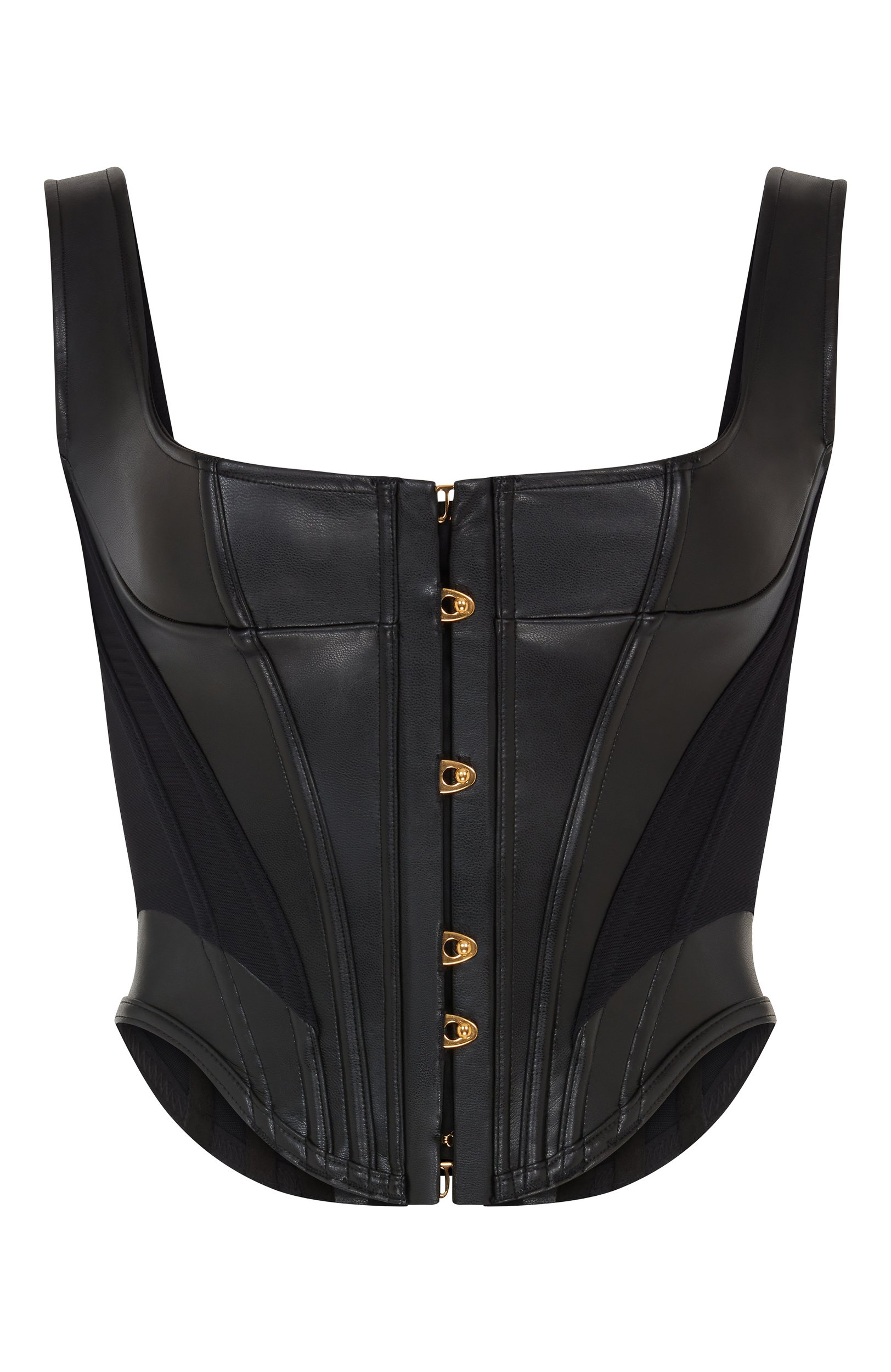 Корсет из экокожи zena AGENT PROVOCATEUR черного цвета по цене 97900 руб., арт. AP12377002002, фото 1 Корсет из экокожи zena AGENT PROVOCATEUR, арт. AP12377002002, фото 1