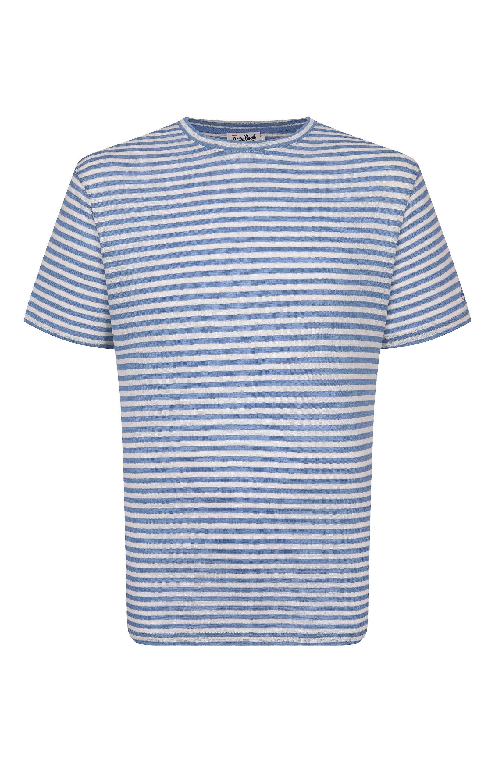 Футболка изо льна и хлопка MC2 SAINT BARTH, арт. D0V0010-01241L/D0VER STRIPES, фото 1