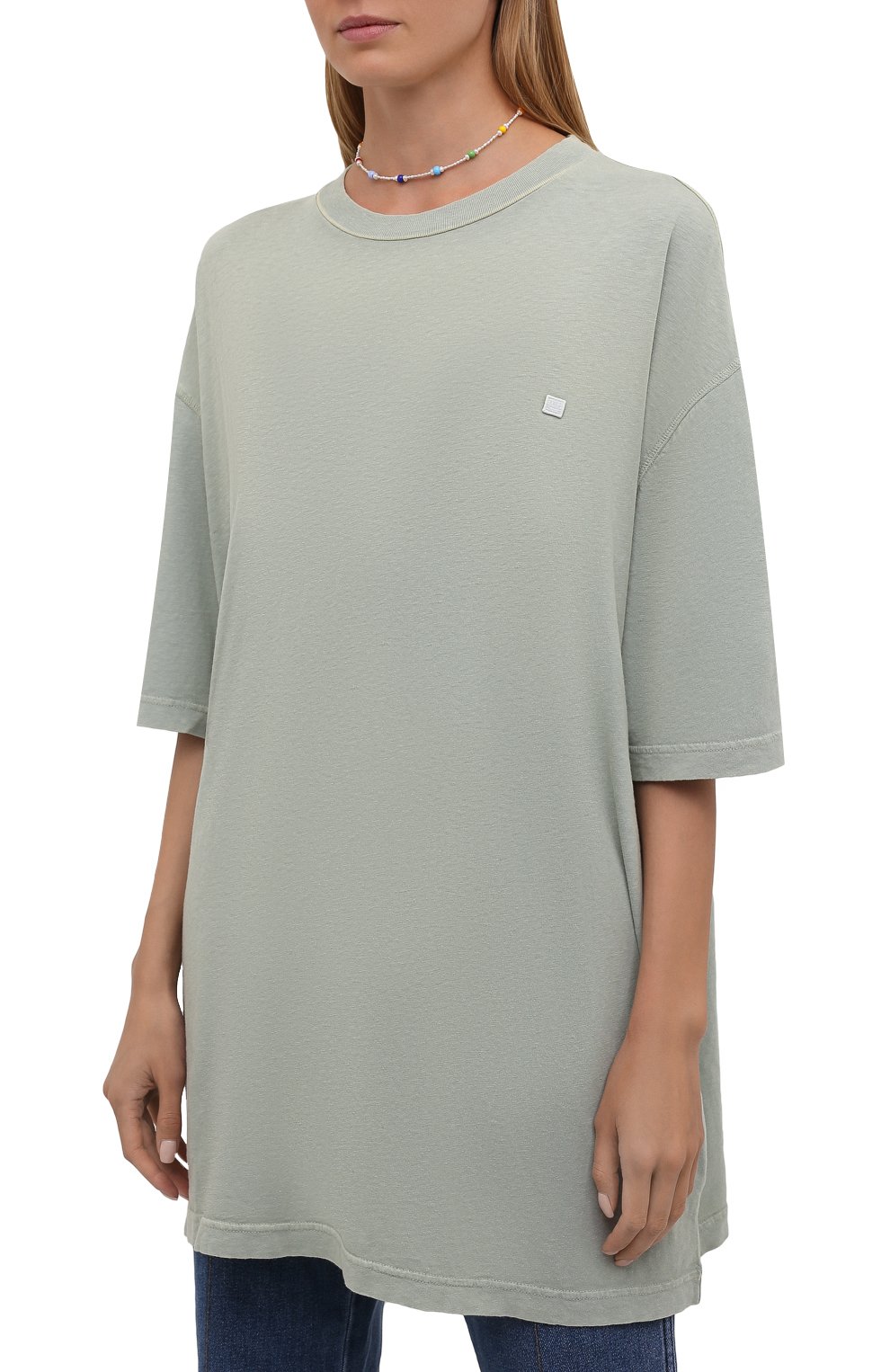 Хлопковая футболка ACNE STUDIOS, арт. CL0105/W, фото 3