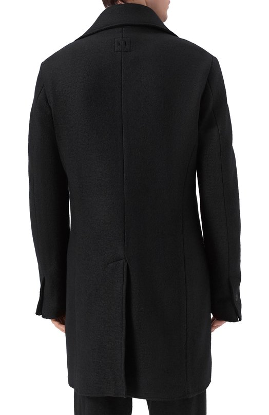 Шерстяное пальто Hannes Roether MA33TZE.7066 Чёрный  MA33TZE.7066 Фото 4