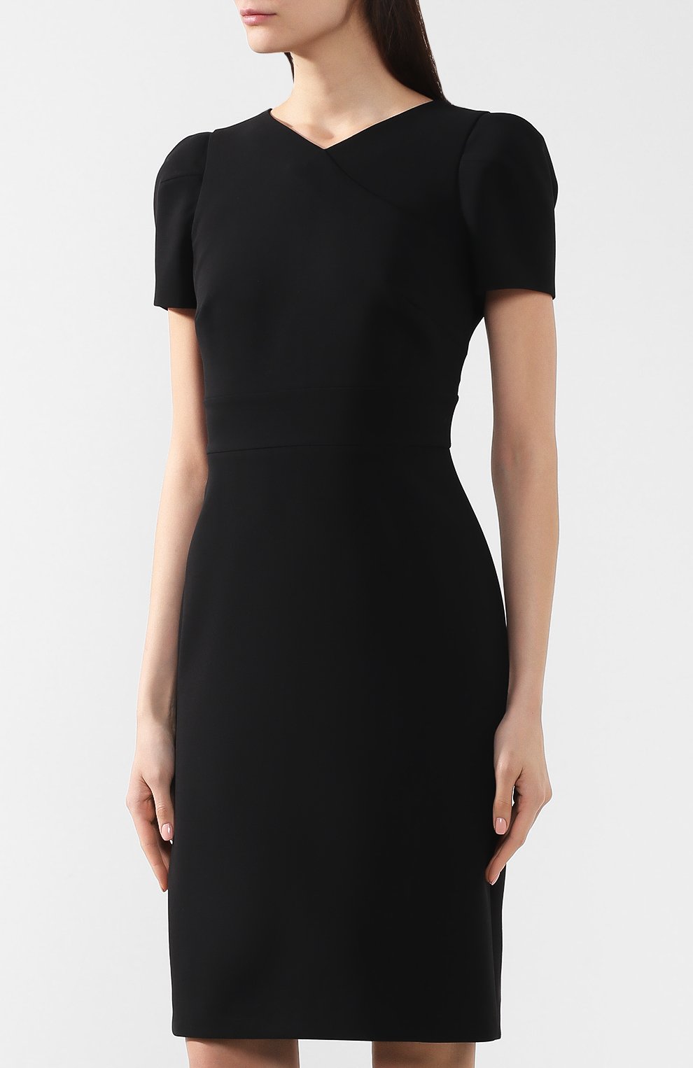 Шерстяное платье GIORGIO ARMANI черного цвета по цене 199500 руб., арт. 9SHVA01S/T001T, фото 3 Шерстяное платье GIORGIO ARMANI, арт. 9SHVA01S/T001T, фото 3