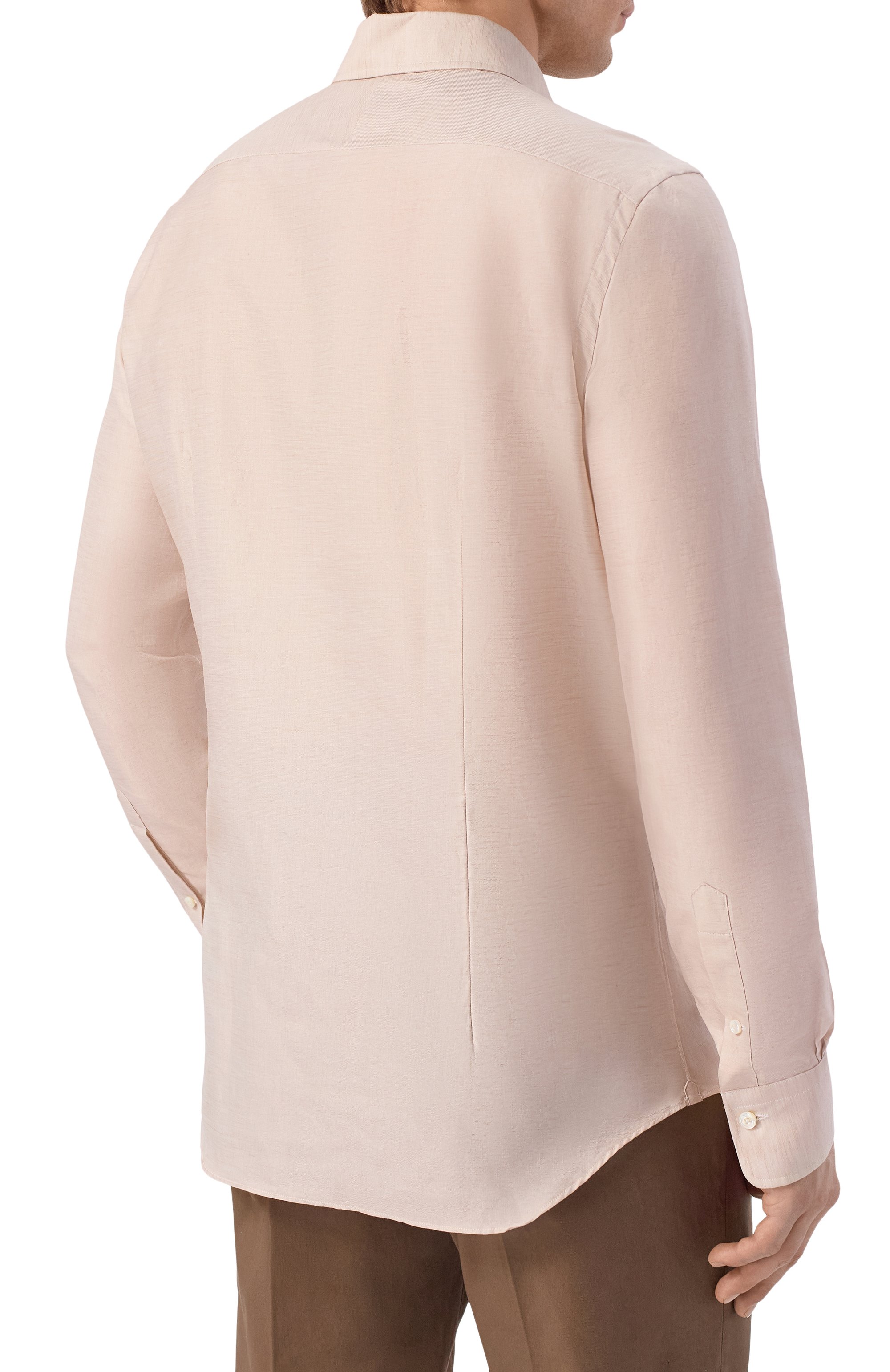 Рубашка из хлопка и льна ALESSANDRO GHERARDI, арт. D0UBLE/7670, фото 4