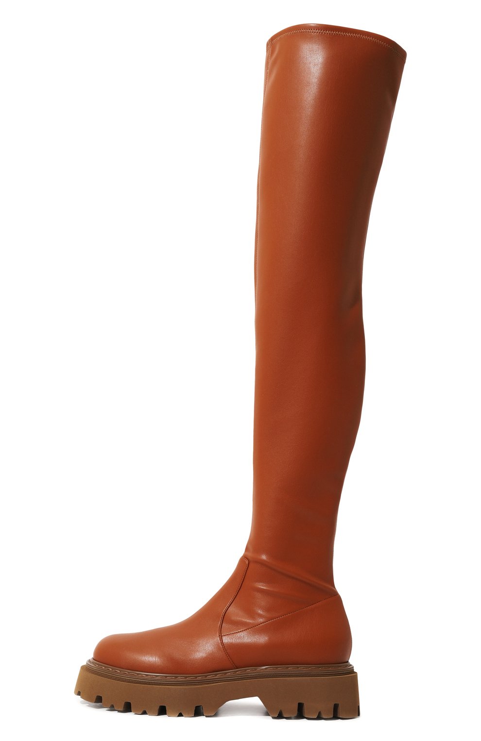 Кожаные ботфорты CASADEI коричневого цвета по цене 86800 руб., арт. 2T019Z0401NAPPL2616, фото 4 Кожаные ботфорты CASADEI, арт. 2T019Z0401NAPPL2616, фото 4