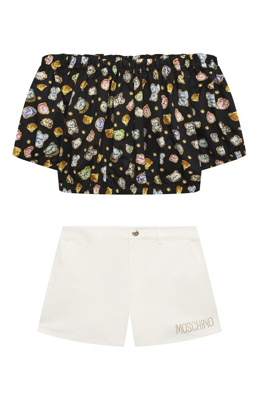 Костюм из топа и шорт Moschino