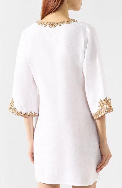Льняная туника ESMERALDA RESORT, арт. KURTA M0R0CC0 DESIGN, фото 4