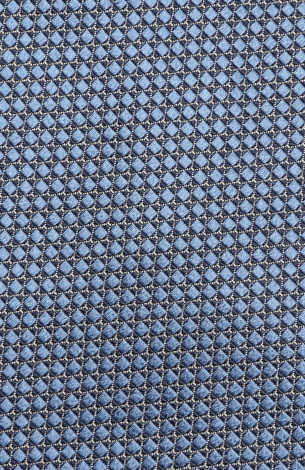 Шелковый галстук с узором ZEGNA синего цвета по цене 17950 руб., арт. Z9D391XW, фото 3 Шелковый галстук с узором ZEGNA, арт. Z9D391XW, фото 3