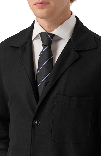 Галстук из шелка и хлопка GIORGIO ARMANI, арт. GM000800/TE16570, фото 2