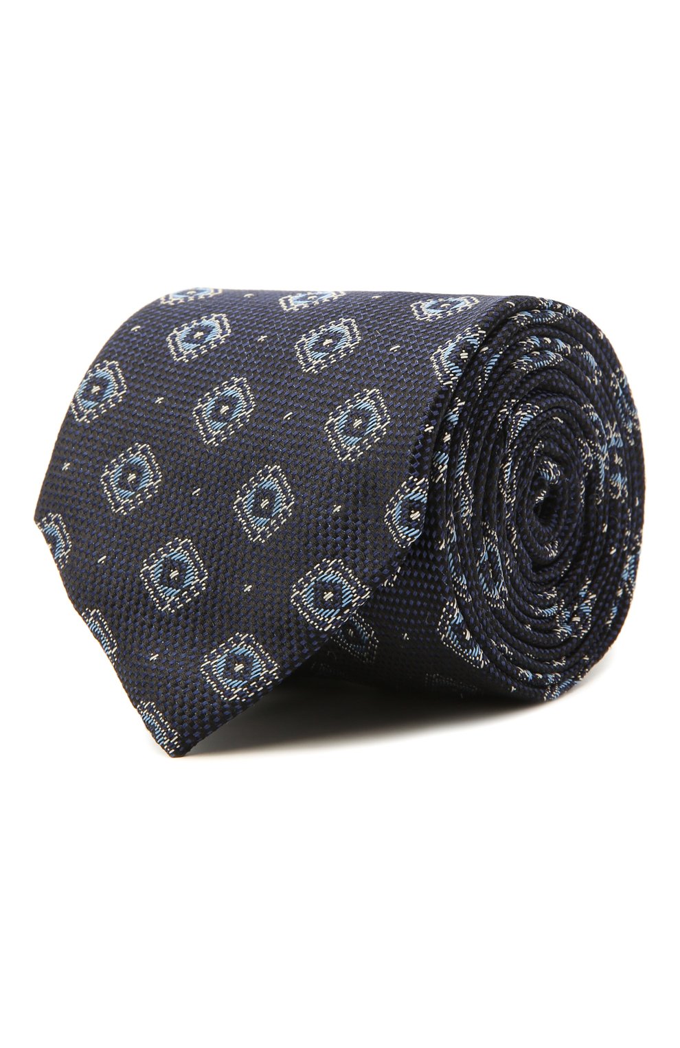 Шелковый галстук CANALI синего цвета по цене 12700 руб., арт. 18/HJ02808, фото 1 Шелковый галстук CANALI, арт. 18/HJ02808, фото 1