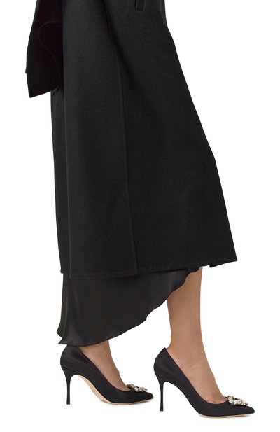 Текстильные туфли godiva precious 80 SERGIO ROSSI черного цвета по цене 98550 руб., арт. B09780/MTEZ02, фото 3 Текстильные туфли godiva precious 80 SERGIO ROSSI, арт. B09780/MTEZ02, фото 3