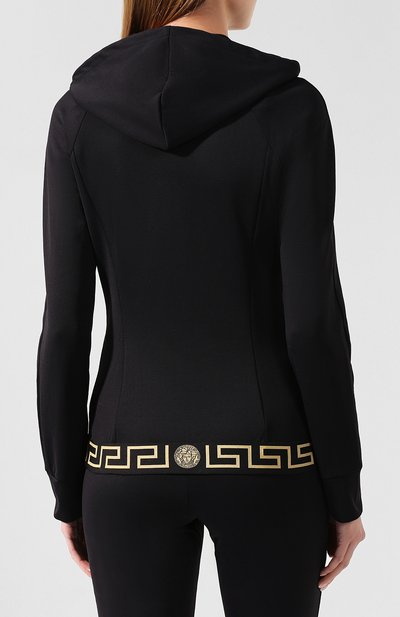 Толстовка VERSACE черного цвета по цене 67650 руб., арт. AGD01037/AC00233, фото 4 Толстовка VERSACE, арт. AGD01037/AC00233, фото 4