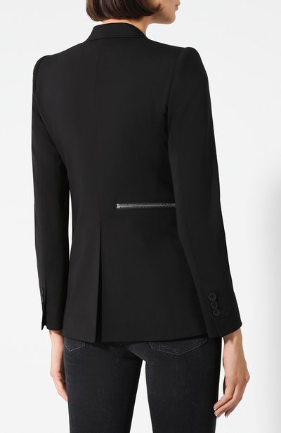Шерстяной жакет DSQUARED2 черного цвета по цене 99500 руб., арт. S75BN0707/S40320, фото 4 Шерстяной жакет DSQUARED2, арт. S75BN0707/S40320, фото 4