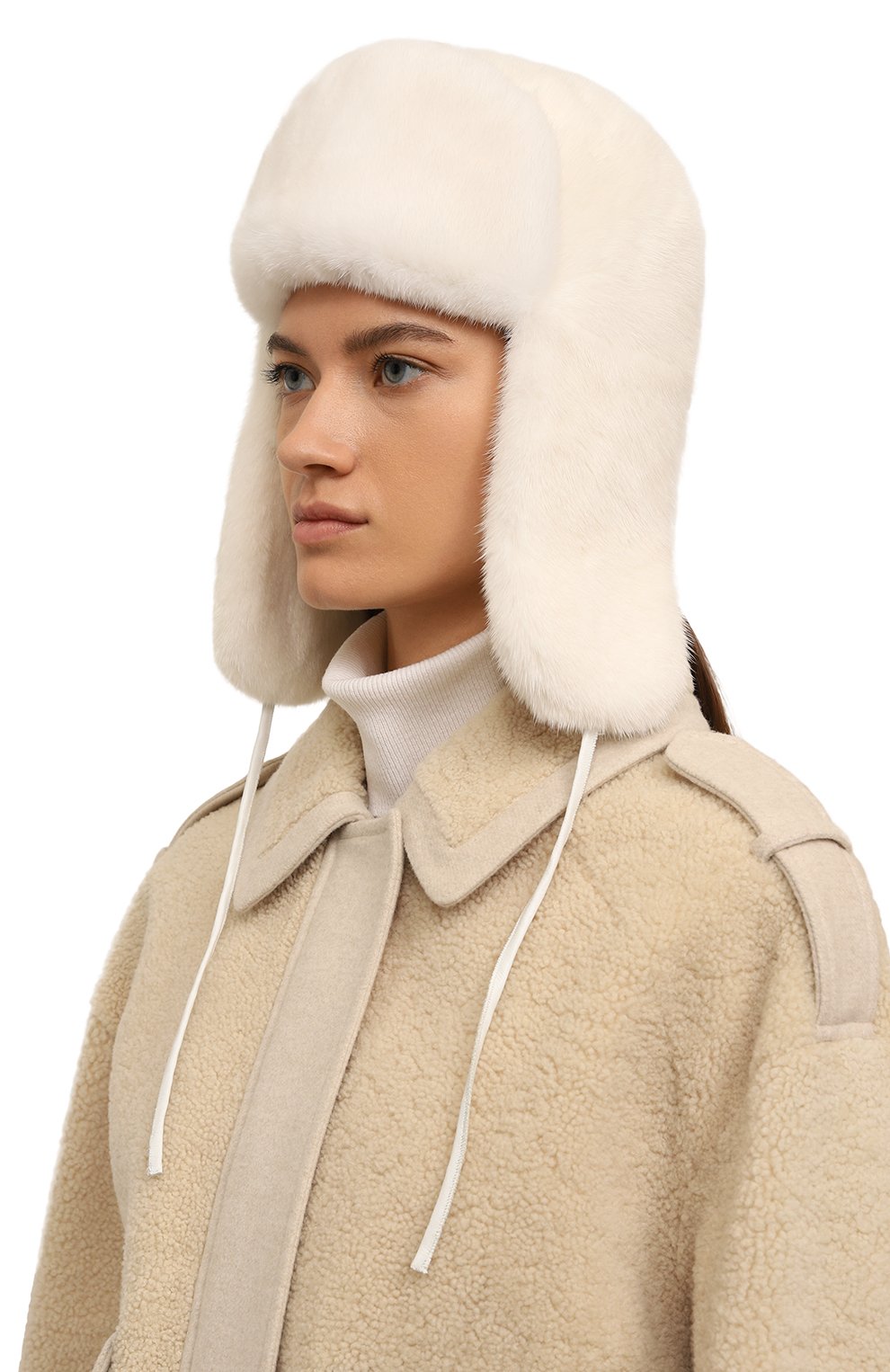 Меховая шапка-ушанка из норки VICTORIA KUSENKOVA, арт. 091700001093, фото 2