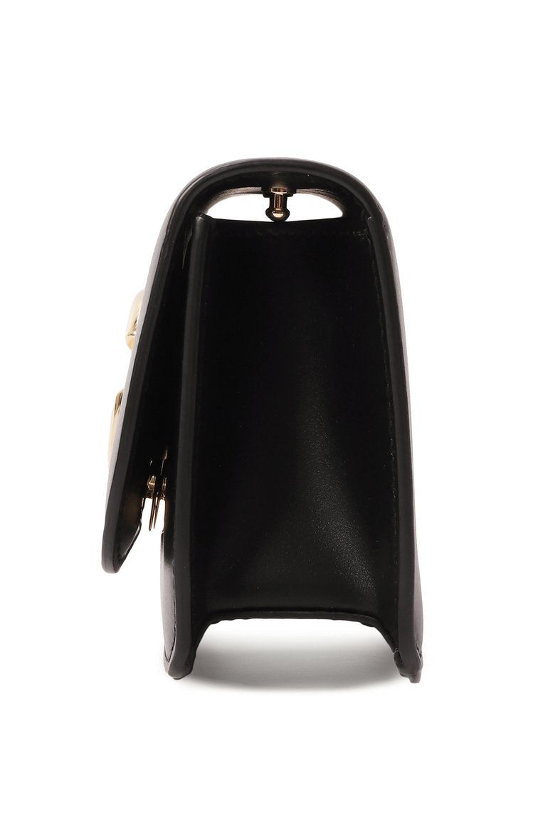 Женская сумка 3.5 DOLCE & GABBANA черного цвета, арт. BB9603_BI9603_BE9603/AW576_1 | Фото 4 (Материал: Натуральная кожа; Размер: mini; Ремень/цепочка: На ремешке)