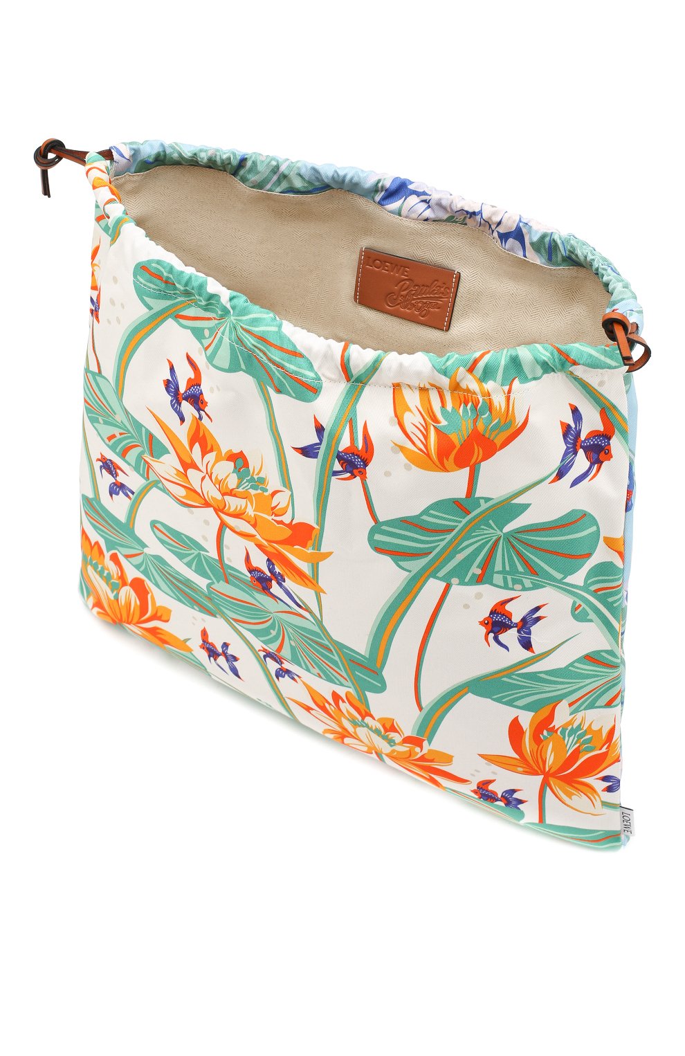 Сумка drawstring loewe x paula's ibiza LOEWE белого цвета по цене 33400 руб., арт. C822086X01, фото 4 Сумка drawstring loewe x paula's ibiza LOEWE, арт. C822086X01, фото 4