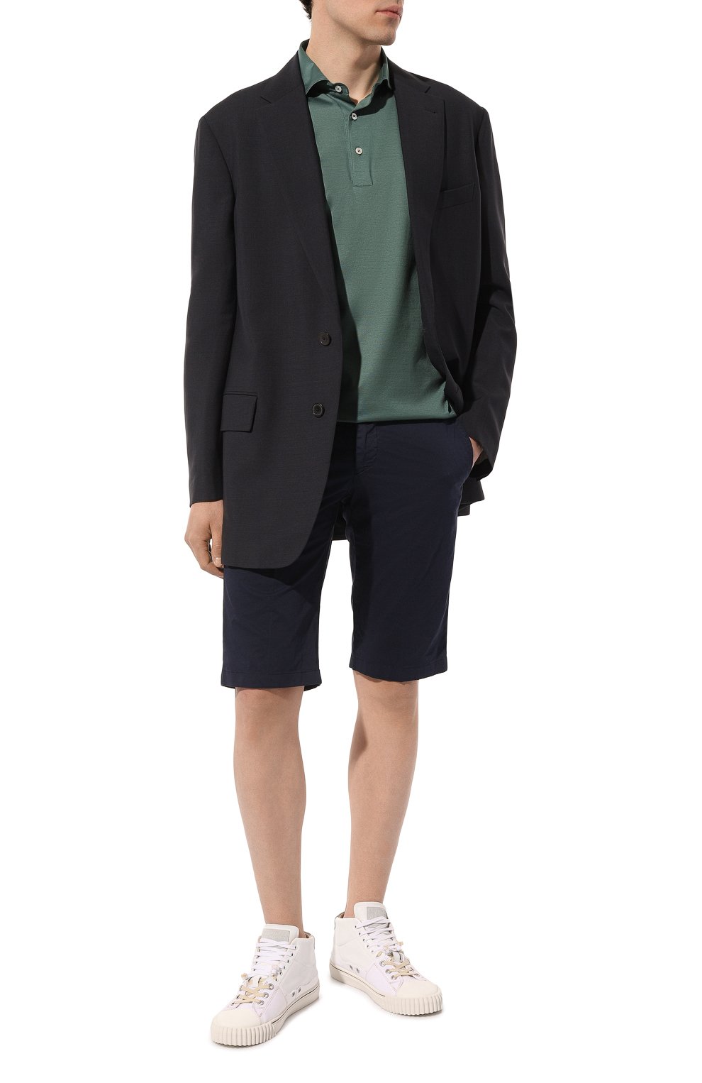 Хлопковые шорты KITON, арт. UFBLACK0600D, фото 2