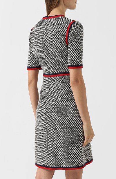 Хлопковое платье с контрастной отделкой GUCCI, арт. 475850/ZIM18, фото 4