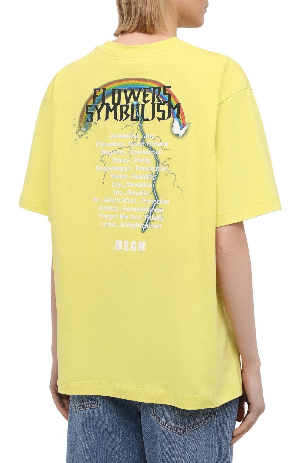 Хлопковая футболка MSGM, арт. 3041MDM164 217298, фото 4