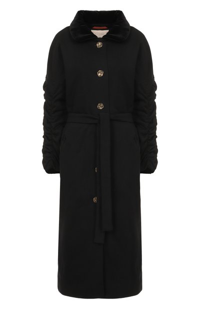 Женское пальто из хлопка и льна MIDGARD PARIS, арт. CT36CN-OS-BK