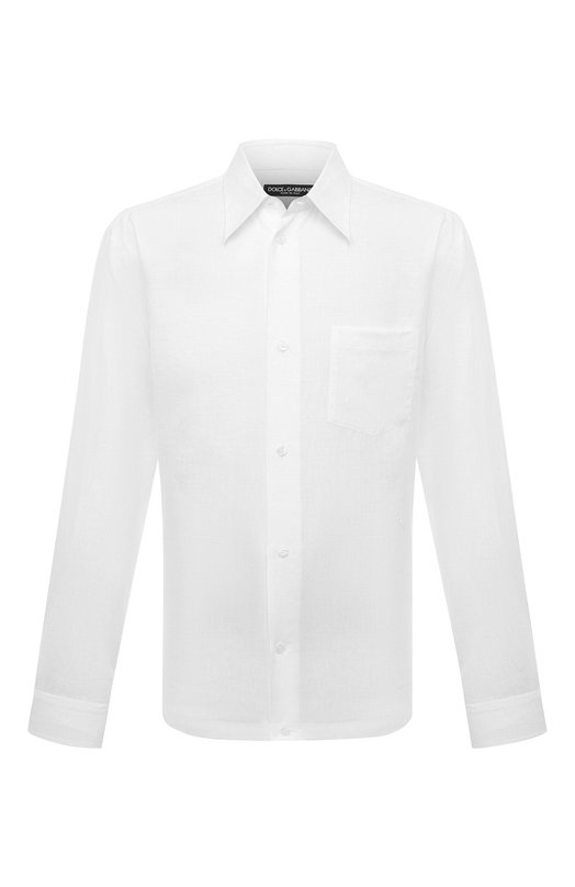 Льняная рубашка Dolce & Gabbana G5KJ0Z/FU4IK Белый G5KJ0Z/FU4IK