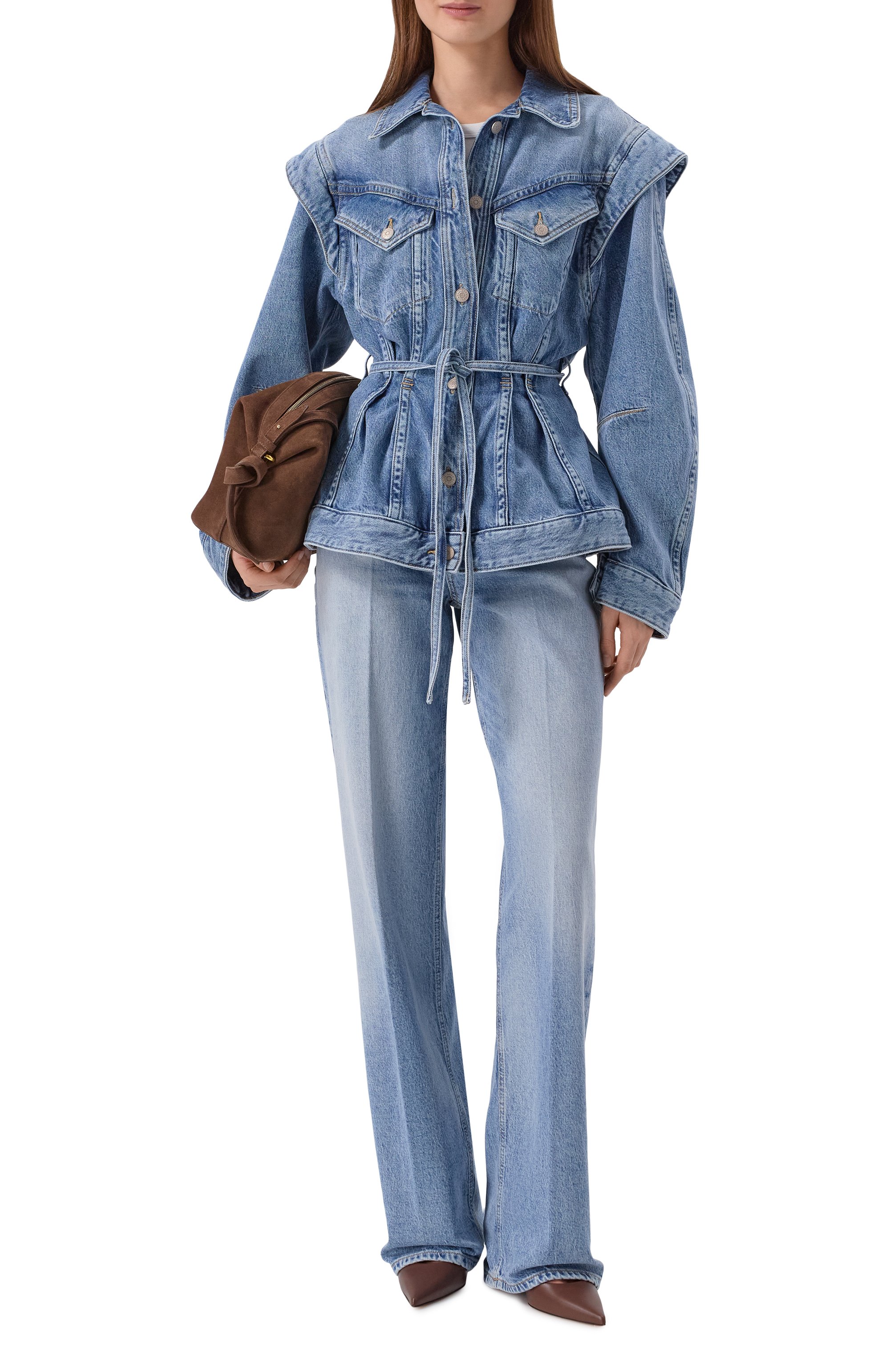 Джинсовая куртка chinched BOSS ORANGE, арт. 50552472, фото 2