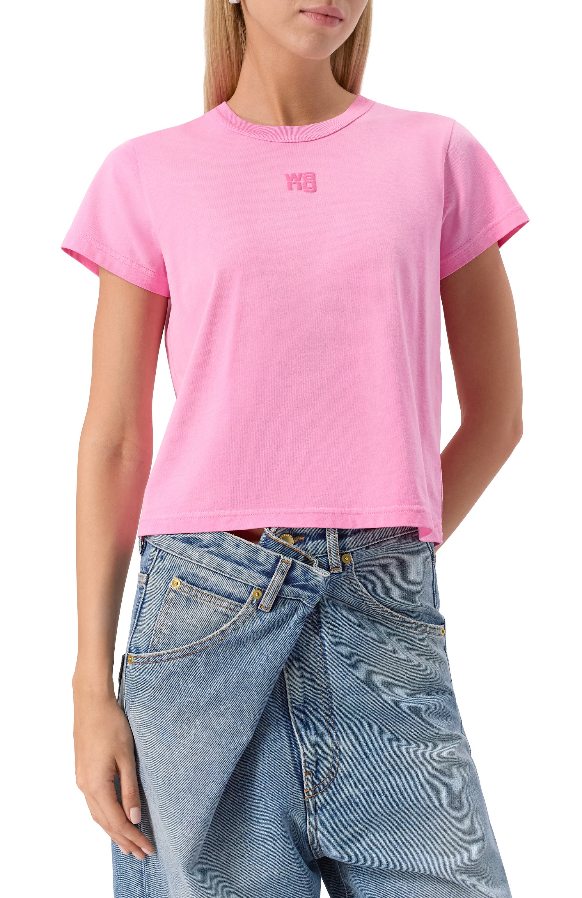 Хлопковая футболка ALEXANDERWANG.T, арт. 4CC3241521, фото 3